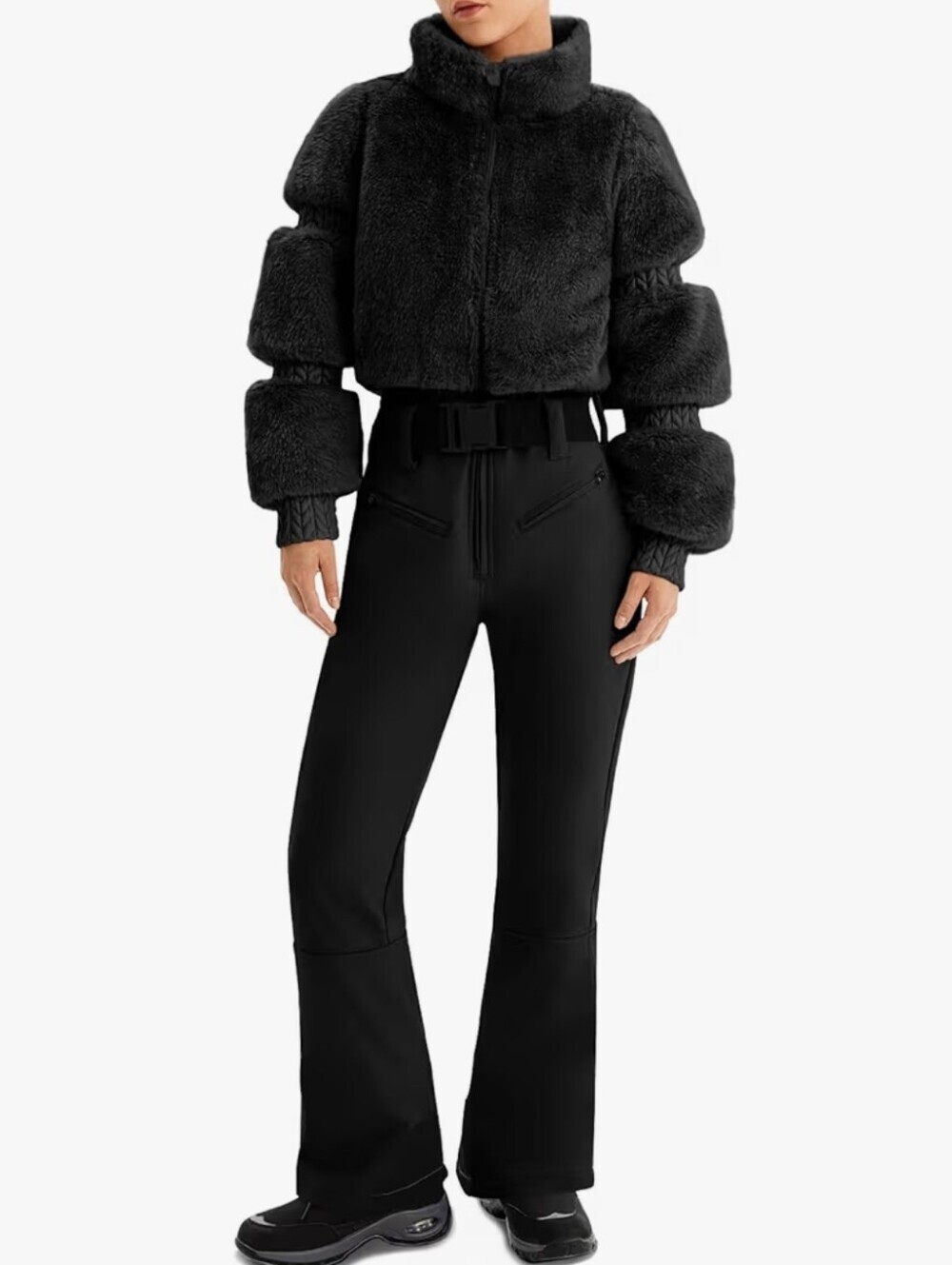 One Piece Faux Fur Ski/Snow Suit #1291